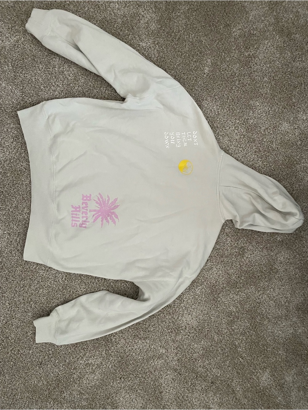 pacsun cream graphic hoodie - Picture 2 of 11